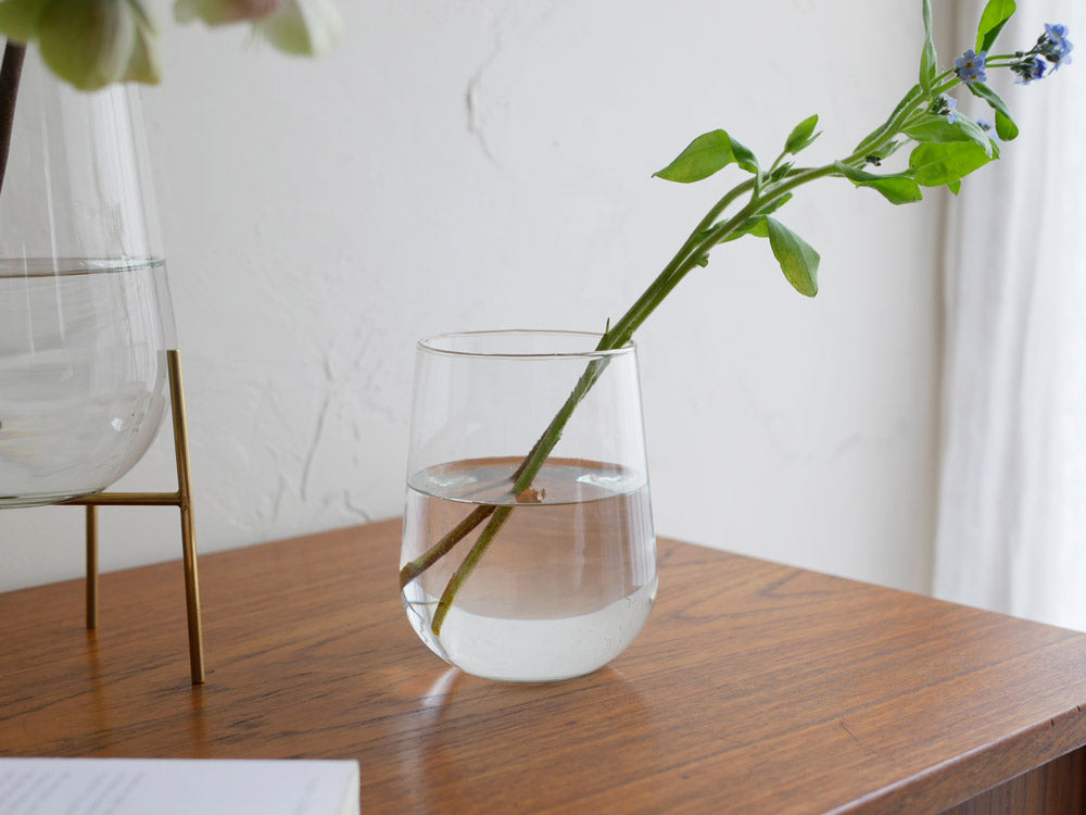 【Horn Please MADE/ホーンプリーズ】リューズガラス フラワーベース オヴァル