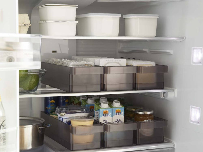 【tower/タワー】冷蔵庫中収納ケース 仕切り付