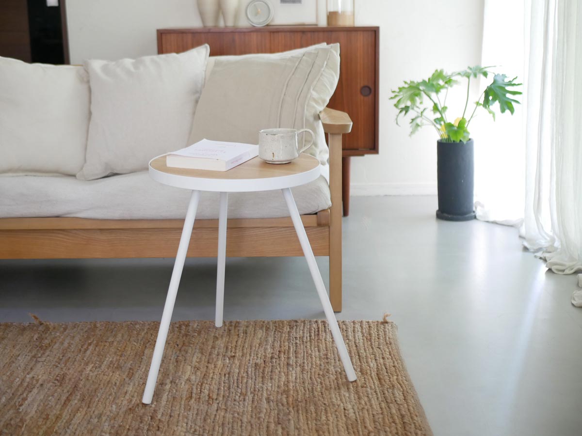 【tower/タワー】サイドテーブル 丸型