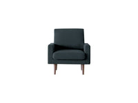 1人掛けソファ / ダークグレー / 脚 ホワイトオーク