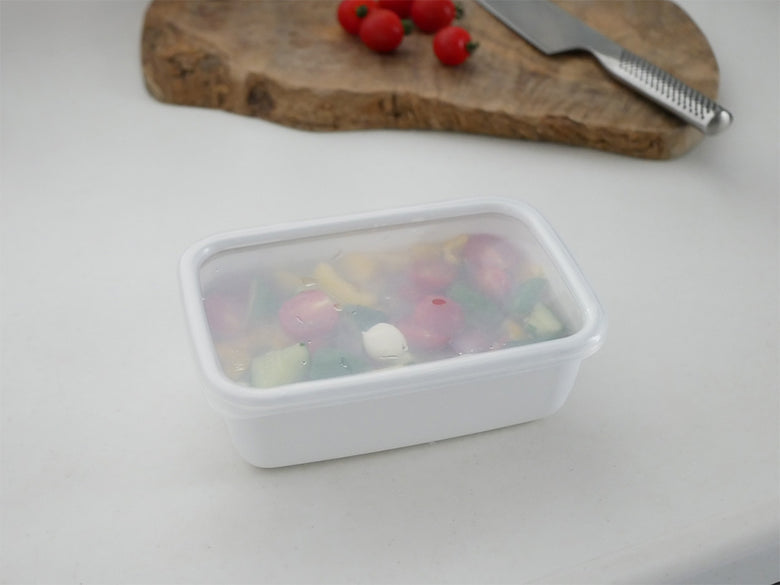 【野田琺瑯/ノダホーロー】WhiteSeries 毎日の調理に頼もしいホーロー保存容器 シール蓋付