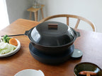 【KINTO/キントー】琺瑯×天然木のIH卓上鍋KAKOMI