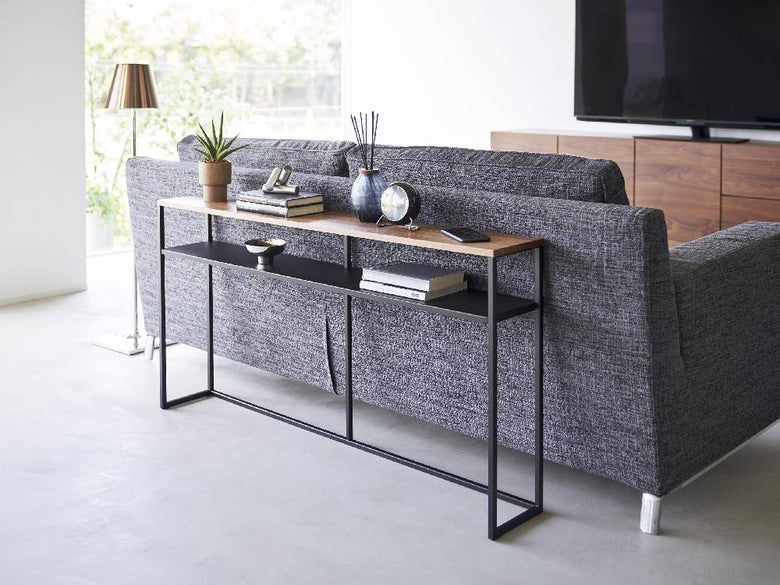 【tower/タワー】ソファー裏コンソールテーブル 棚付き