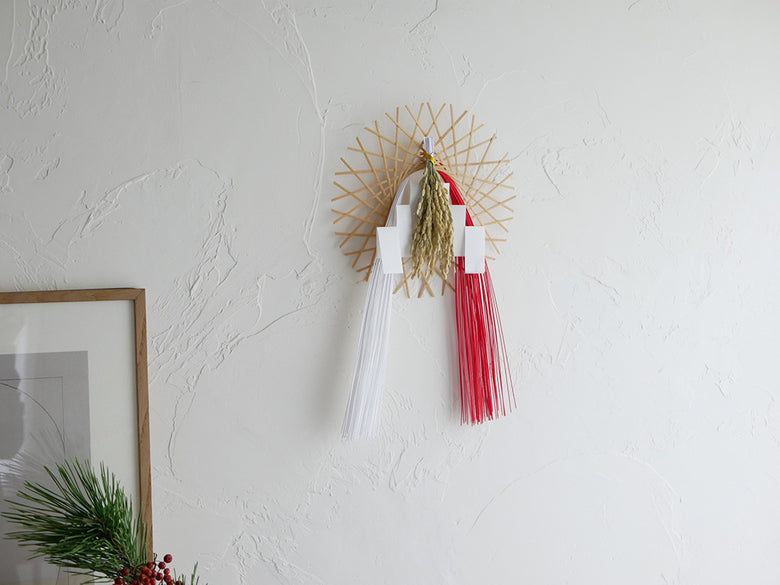 【公長斎小菅】輪弧編み水引リース