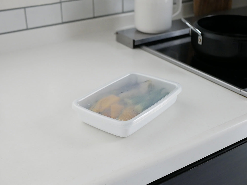 【野田琺瑯/ノダホーロー】WhiteSeries 毎日の調理に頼もしいホーロー保存容器 シール蓋付