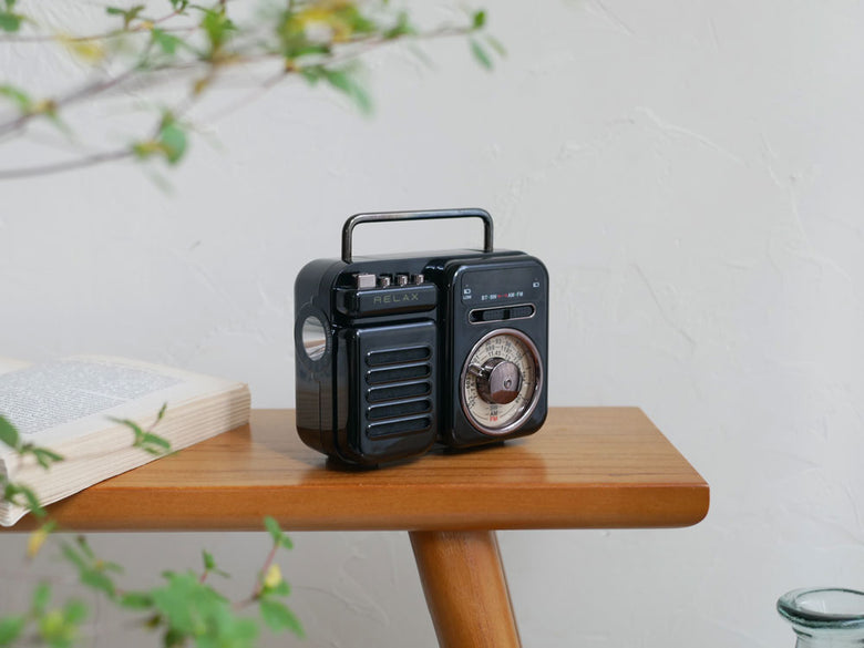 【RELAX/リラックス】レトロかわいい多機能防災ラジオ
