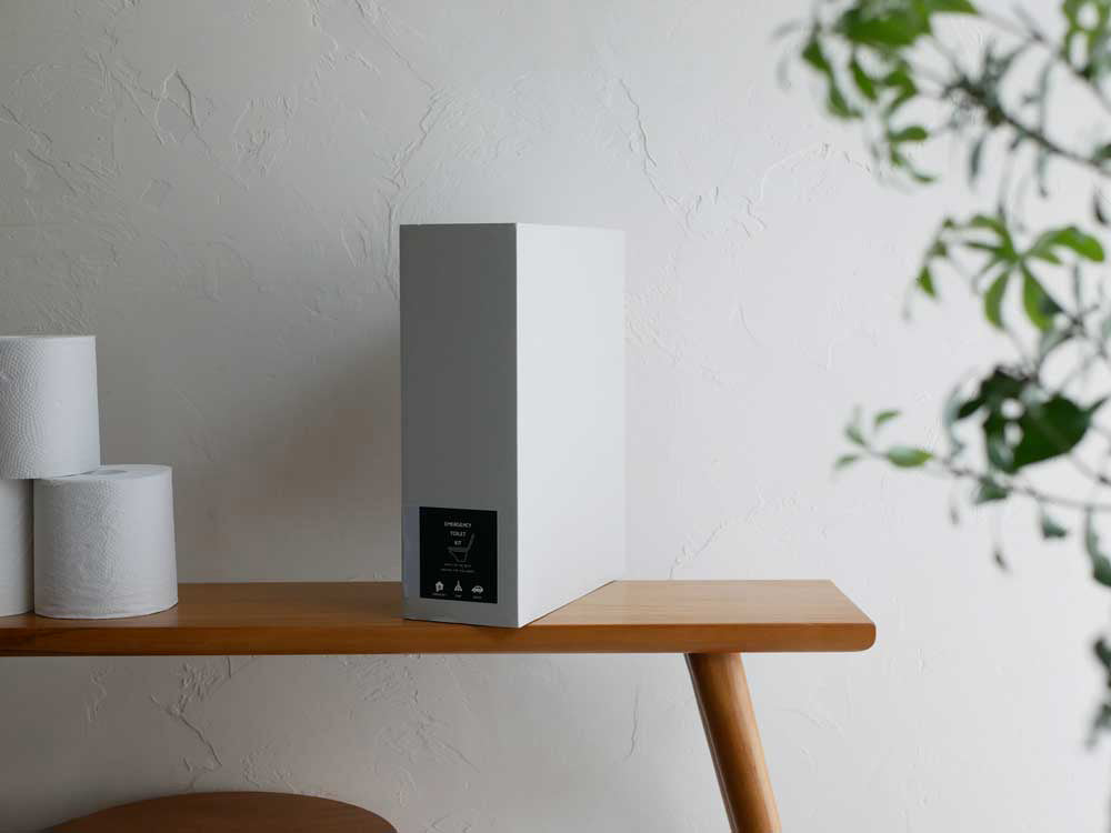 【TOYOCASE/東洋ケース】防災用品に見えない トイレキット/ダンボール製簡易トイレ付きトイレキット