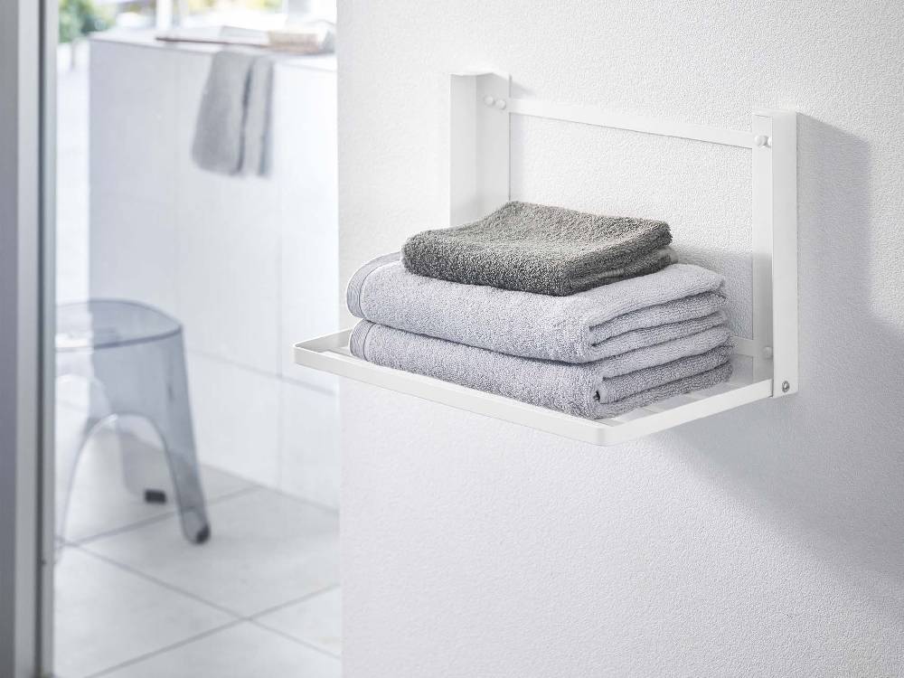 【tower/タワー】石こうボード壁対応 折り畳み棚