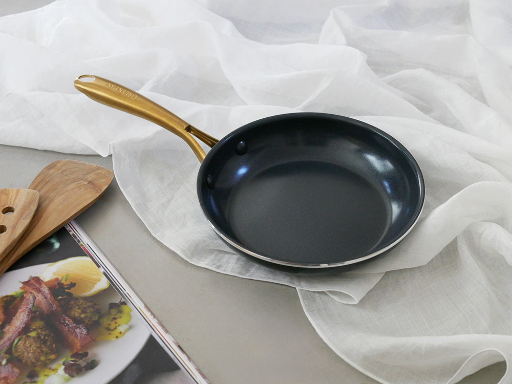 【GREENPAN/グリーンパン】ストゥディオ　フライパン/エッグパン/ガラス蓋