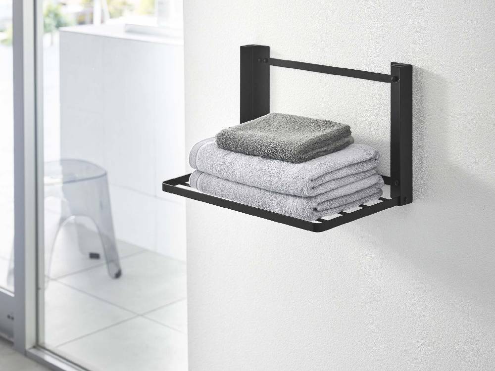 【tower/タワー】石こうボード壁対応 折り畳み棚