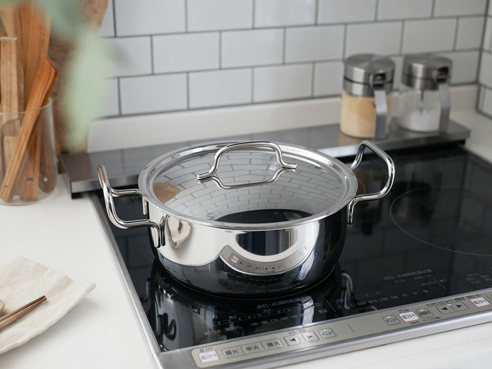 【geo product/ジオプロダクト】15年保証の日本製フタ付き鍋