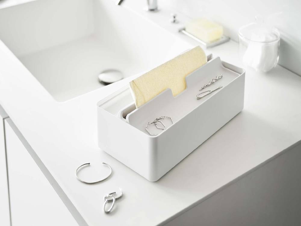 【tower/タワー】トレー蓋付きペーパータオルケース