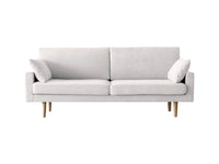 3人掛けソファ / アイボリー / 脚 ホワイトオーク