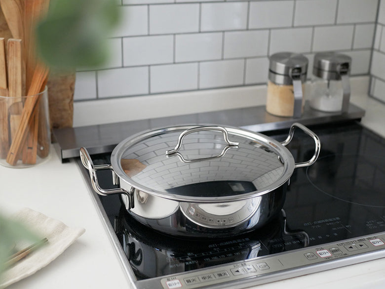 【geo product/ジオプロダクト】15年保証の日本製フタ付き鍋